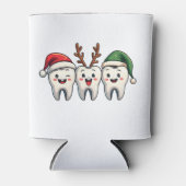 Tandarts Dental Christmas Santa Floss kerstboom Blikjeskoeler (Voorkant)