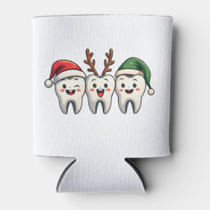 Tandarts Dental Christmas Santa Floss kerstboom Blikjeskoeler