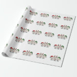 Tandarts Dental Christmas Santa Floss kerstboom Cadeaupapier<br><div class="desc">Floss Christmas Design,  Christmas Floss Graphic,  Tandheelkundige Vakantie Kunst,  Tanden met Kerstmuts,  Tandarts Christmas Design,  Feestelijke Tandheelkundige Kunst,  Floss met Kerstmuts,  Kerst Tandheelkundige Thema,  Vakantie Floss Design,  Santa Hat Floss Graphic</div>
