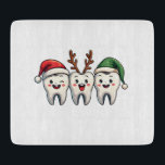 Tandarts Dental Christmas Santa Floss kerstboom Snijplank<br><div class="desc">Floss Christmas Design,  Christmas Floss Graphic,  Tandheelkundige Vakantie Kunst,  Tanden met Kerstmuts,  Tandarts Christmas Design,  Feestelijke Tandheelkundige Kunst,  Floss met Kerstmuts,  Kerst Tandheelkundige Thema,  Vakantie Floss Design,  Santa Hat Floss Graphic</div>