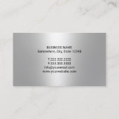 Tandarts Diamant Tand Moderne Marine Blauw Tandhee Visitekaartje (Achterkant)