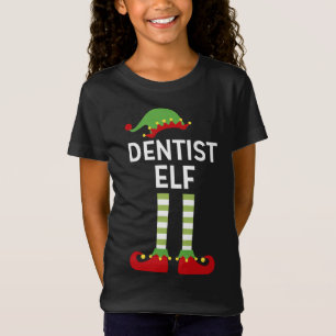 Tandarts Elf Schattige Bijpassende Familie Kerstmi T-shirt