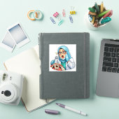 Tandarts Glimlach Sticker (iPad Cover)