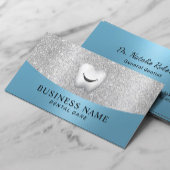 Tandarts Glimlach Tand Moderne Lichtblauwe Tandhee Visitekaartje