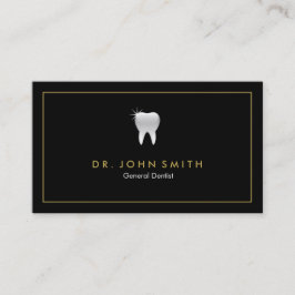 Tandarts Golden Lijst Black Tooth Dental Afsprakenkaartje