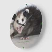 tandarts grappig opossum fotoklok grote klok (Hoek)