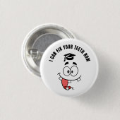 TANDARTS GRAPPIGE AFSTUDEREN Knop Ronde Button 3,2 Cm (Voorkant /achterkant)