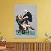 Tandarts grappige orthodontist  kunst canvas afdruk (Insitu (Woonkamer))