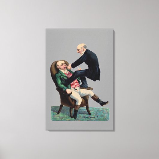 Tandarts grappige orthodontist  kunst canvas afdruk (Voorkant)