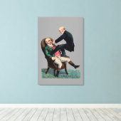 Tandarts grappige orthodontist  kunst canvas afdruk (Insitu (Houten vloer))