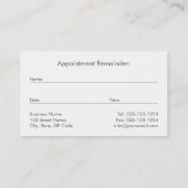 Tandarts Grijs Canvas Gouden Lijst & Tand Afsprakenkaartje (Achterkant)