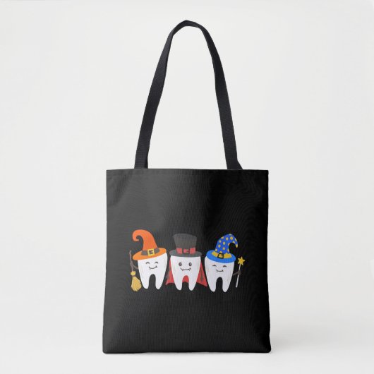 Tandarts Halloween Tanden Tand Tote Bag (Voorkant)