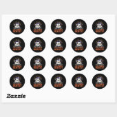 Tandarts Halloween Trick or treat Tandheelkunde Ronde Sticker (Vel)