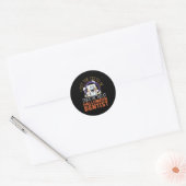 Tandarts Halloween Trick or treat Tandheelkunde Ronde Sticker (Envelop)
