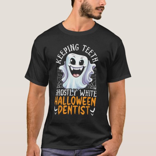 Tandarts Halloween Trick or treat Tandheelkunde T-shirt (Voorkant)