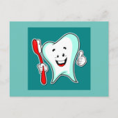 Tandarts Happy Tand Briefkaart (Voorkant)