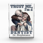 TANDARTS humor aangepaste naam fotoblok (Voorkant)