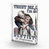 TANDARTS humor aangepaste naam fotoblok (Rechts)