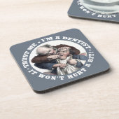 TANDARTS humor plastic onderzetters (Linkerzijde)