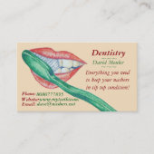 tandarts hygiënearts mondbenoeming afsprakenkaartje (Voorkant)