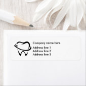 Tandarts Kantoor Adres Sjabloon Sticker Labels (Insitu)