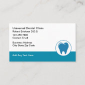 Tandarts Kantoor afspraak Sjabloon ontwerp Visitekaartje (Voorkant)