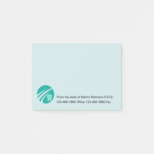 Tandarts Kantoor Bewerkbare Kantoor Sticky Notitie Post-it® Notes (Voorkant)