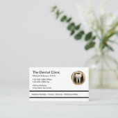 Tandarts Kantoor Classy Afspraak Visitekaartjes (Staand voorkant)