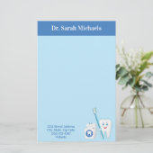 Tandarts Kantoor gepersonaliseerde post-it notitie Briefpapier (Staand voorkant)