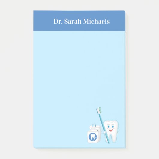 Tandarts Kantoor gepersonaliseerde post-it notitie Post-it® Notes (Voorkant)