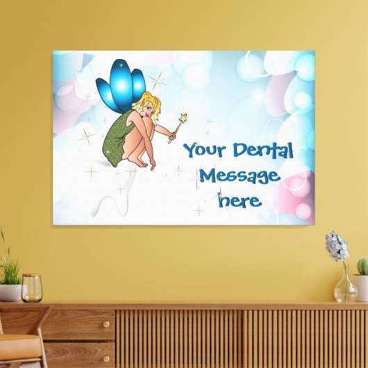 Tandarts Kantoor gewikkeld doek Canvas Afdruk (Insitu (Woonkamer))