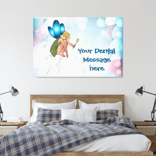 Tandarts Kantoor gewikkeld doek Canvas Afdruk (Insitu (Slaapkamer))