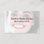 Tandarts Kantoor Grote Afspraak Herinnering Kaarte Visitekaartje (Voorkant)