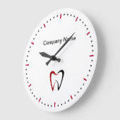 Tandarts Kantoor Logo wandklokken Sjabloon (Hoek)