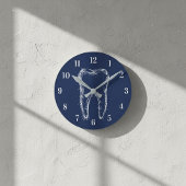 Tandarts Kantoor Moderne Schone Tand Tandheelkundi Ronde Klok