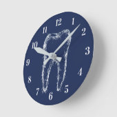 Tandarts Kantoor Moderne Schone Tand Tandheelkundi Ronde Klok (Hoek)