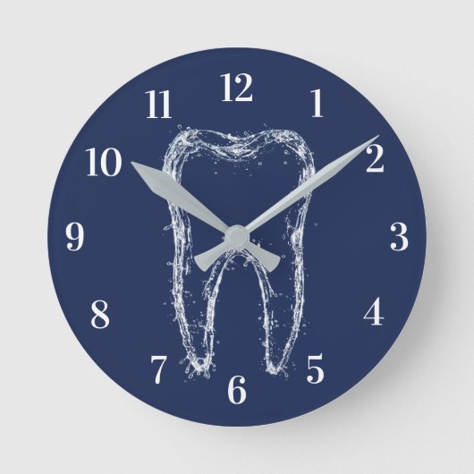 Tandarts Kantoor Moderne Schone Tand Tandheelkundi Ronde Klok (Voorkant)