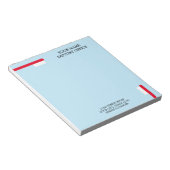 Tandarts kantoor notitieblok met tandartspraktijk  (Schuin)