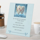 " TANDARTS KANTOOR PEDESTAL " RECLAMEBORD MET VOETSTUK (Insitu)