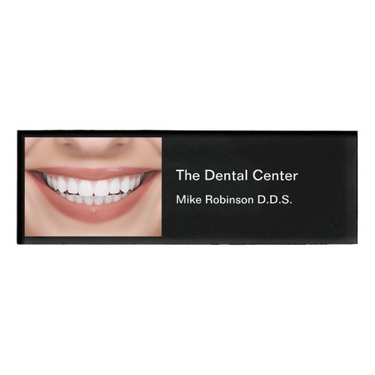Tandarts Kantoor Personeel Smile Thema Naambadge (Voorkant)