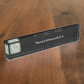 Tandarts Kantoor professioneel ontworpen Naambordje (Zijkant)