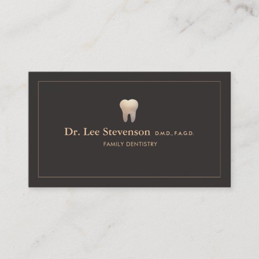 Tandarts Kantoor Tand Logo Visitekaartje (Voorkant)