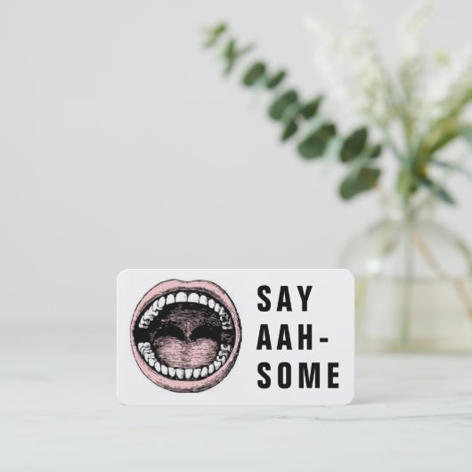 Tandarts Kantoor Tandheelkundige afspraak Afsprakenkaartje (Staand voorkant)