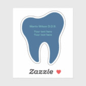 Tandarts Kantoor Tandvorm Sticker (Vel)