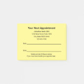 Tandarts Kantoor uw volgende afspraak herinnering Post-it® Notes (Voorkant)