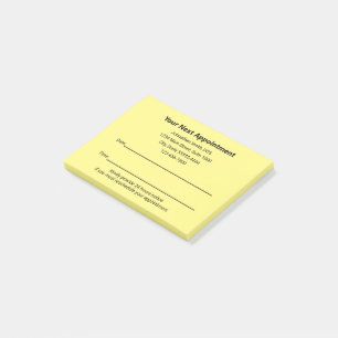 Tandarts Kantoor uw volgende afspraak herinnering Post-it® Notes