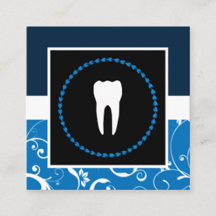 tandarts kantoor vierkante visitekaartje