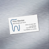 Tandarts Kantoor Visitekaartje magneten (Voorbeeld)