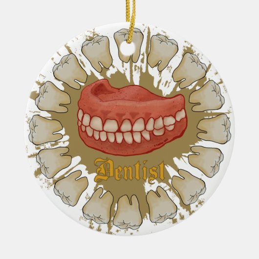 Tandarts Keramisch Ornament (Voorkant)