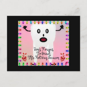 Tandarts Kerst Cartoon Feestdagenkaart